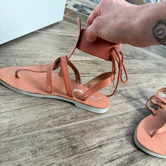 NEW Free People Vacation Day Wrap Sandals - Picture 2 of 5
